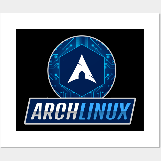 Cyber security - Ethical Hacker -  Arch Linux Wall Art by Cyber Club Tees